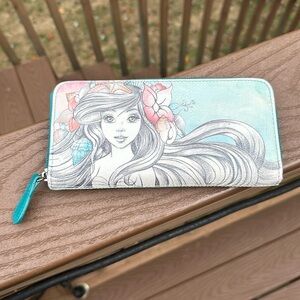 Rare Disney Park Boutique Little Mermaid Ariel wallet retired sold out